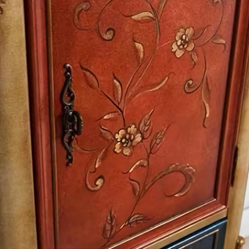 Classic Hand-Painted Birch Solid Wood Accent Chest