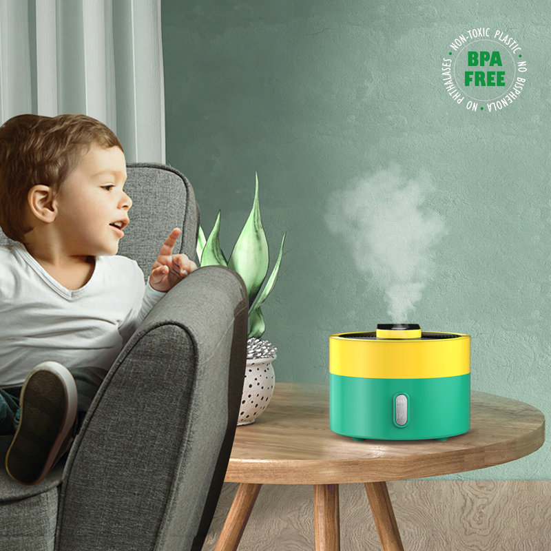 Diffuseur d'huiles essentielles DAROMA Macaroon Sanjana, Jaune/vert