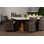 Chaise de patio avec coussin Stafani