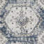 Tapis oriental bleu / crème en polypropylène tissé à la machine Aralynn-1891438165