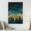 Enchanted Starry Forest Peaceful Serene Tranquil Christmas Tree Forest Landscape Wall Art Print 1 Piece Wrapped Canvas Wall Art-1097860957