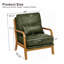 Fauteuil d'appoint rembourré Classic Aesthetic-133994791