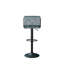 Swivel Upholstered Adjustable Height Counter Stool with Metal Frame-1665404238
