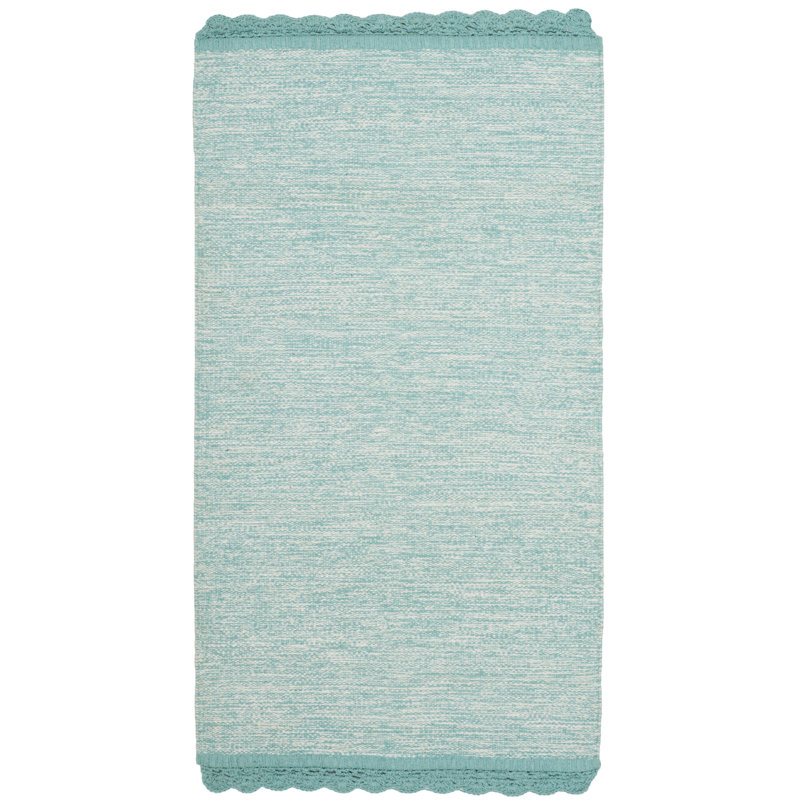 Mohnton Hand Woven Cotton Solid Color Rug, Rectangle 5' x 8'