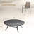 11-pieces Patio Round Outdoor Dining Set With Stackable Armchair-519380992