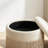 23.23"Round Upholstered Storage Ottoman With Fringe
