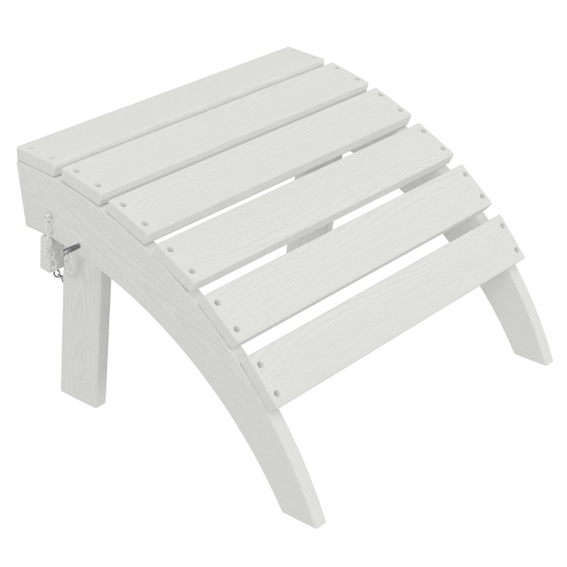 Repose-pieds pliable en plastique PEHD Adirondack, Jaune