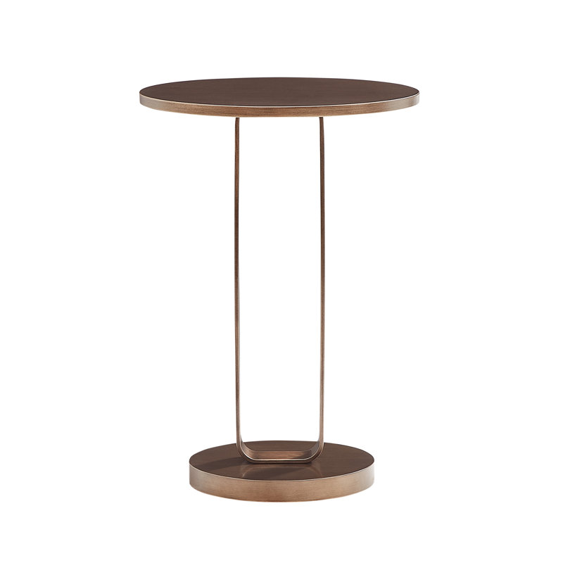 Tareel Antique Bronze Round Accent Table