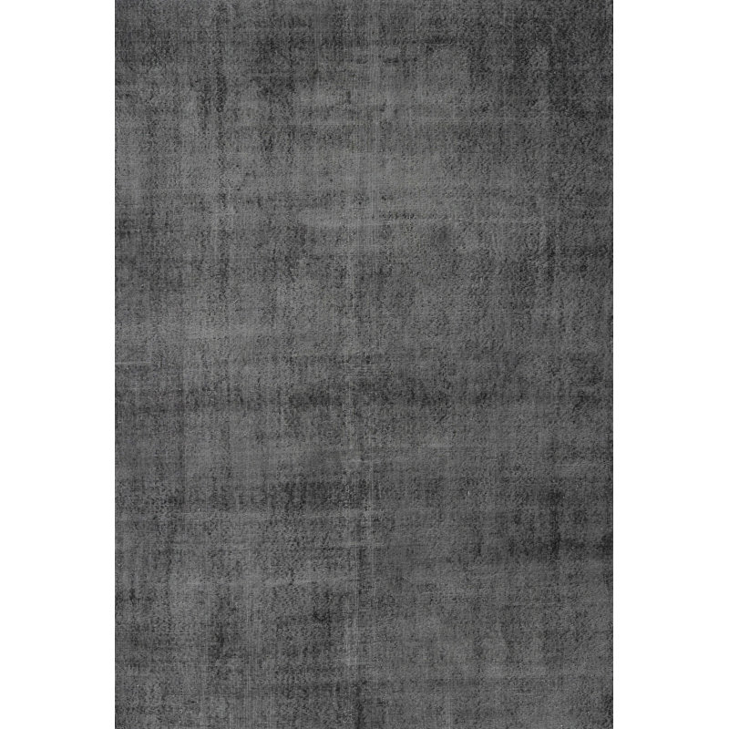 Tapis oriental gris anthracite en laine Roseanne, Rond 6 pi