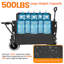 Convertible Folding Wagon Cart With Folding Tabletop-125205239