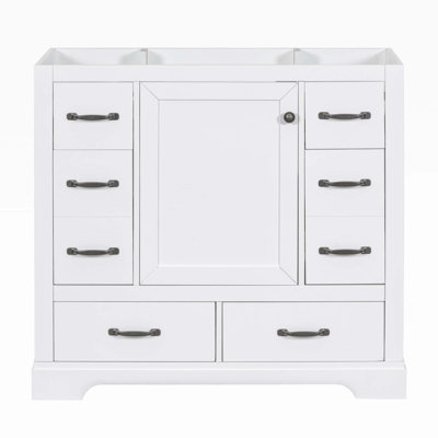 35.5'' Single Bathroom Vanity Base Only in Blue