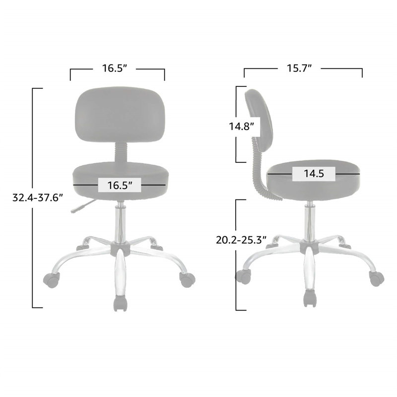 Swivel Upholstered Adjustable Height Counter Stool with Metal Frame