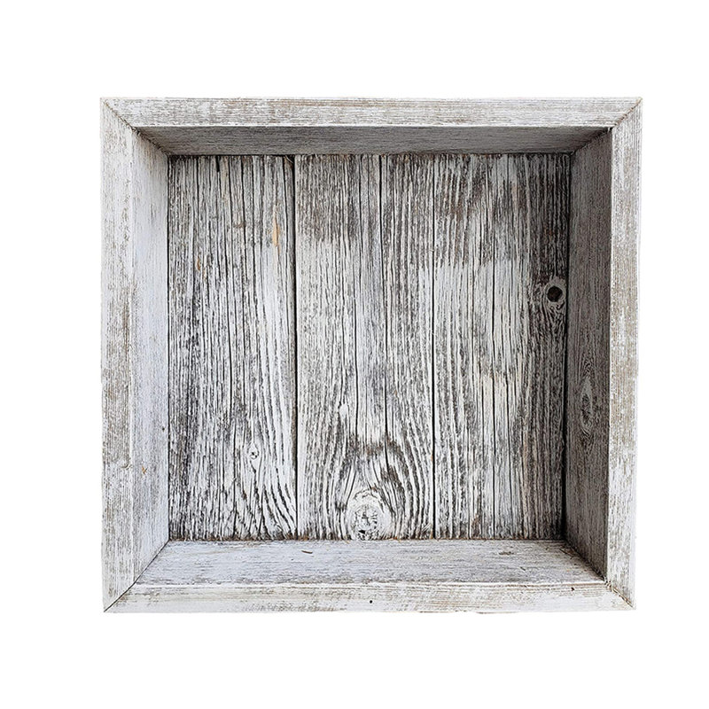 Bluford Square Cedar Floating Shelf, Whitewash