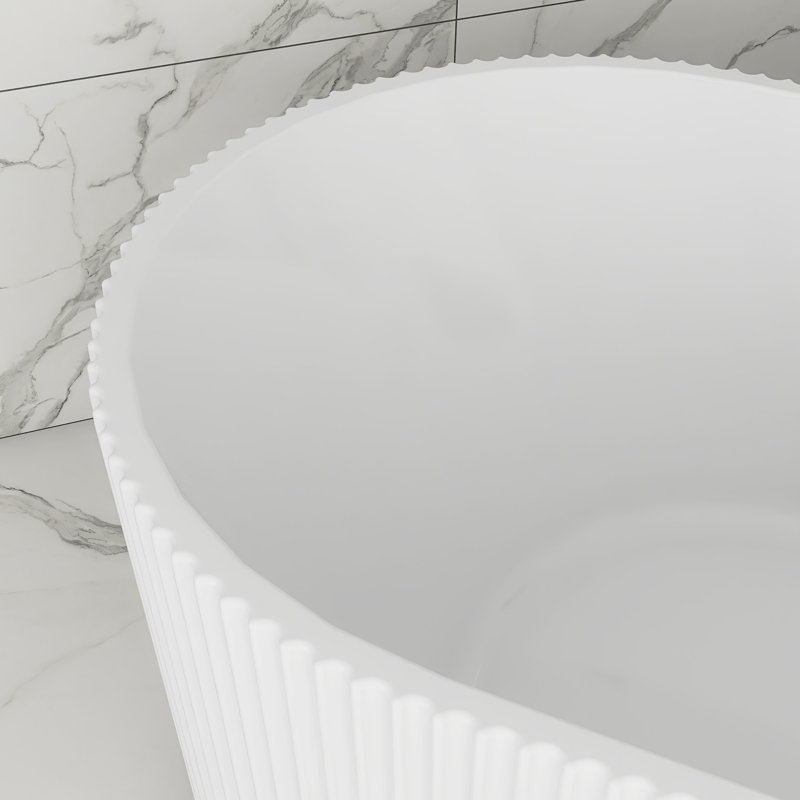 66'' Acrylic Freestanding Soaking Bathtub