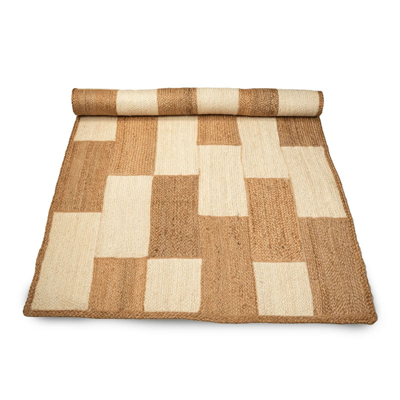 Tapis tissé à la main deux tons