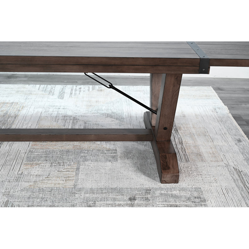 Ensemble de salle à manger à rallonge pliante Yellowstone, 9 pièces : table, 8 chaises
