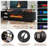 Kazimieras 70" TV Stand for TVs up to 80" with Electric Fireplace, Media Console with 12 LED Color-6899114