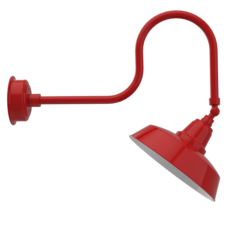 Luminaire de grange d’extérieur à del goodyear, Rouge cerise