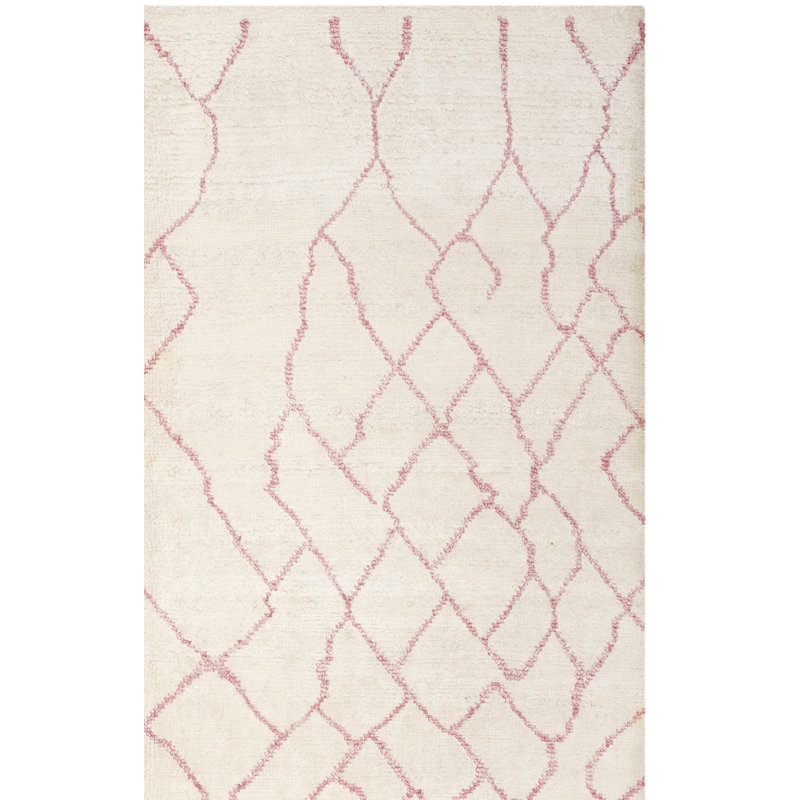 Tapis marocain en viscose / coton noué à la main Imraan, Rectangle 9 pi x 12 pi