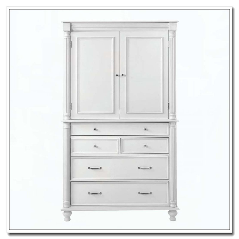 Freestanding Large Kitchen Pantry Tall Storage Cabinet, White