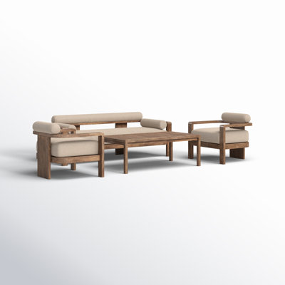 Camberly Eucalyptus 5 - Person Patio Conversation Set with Cushions