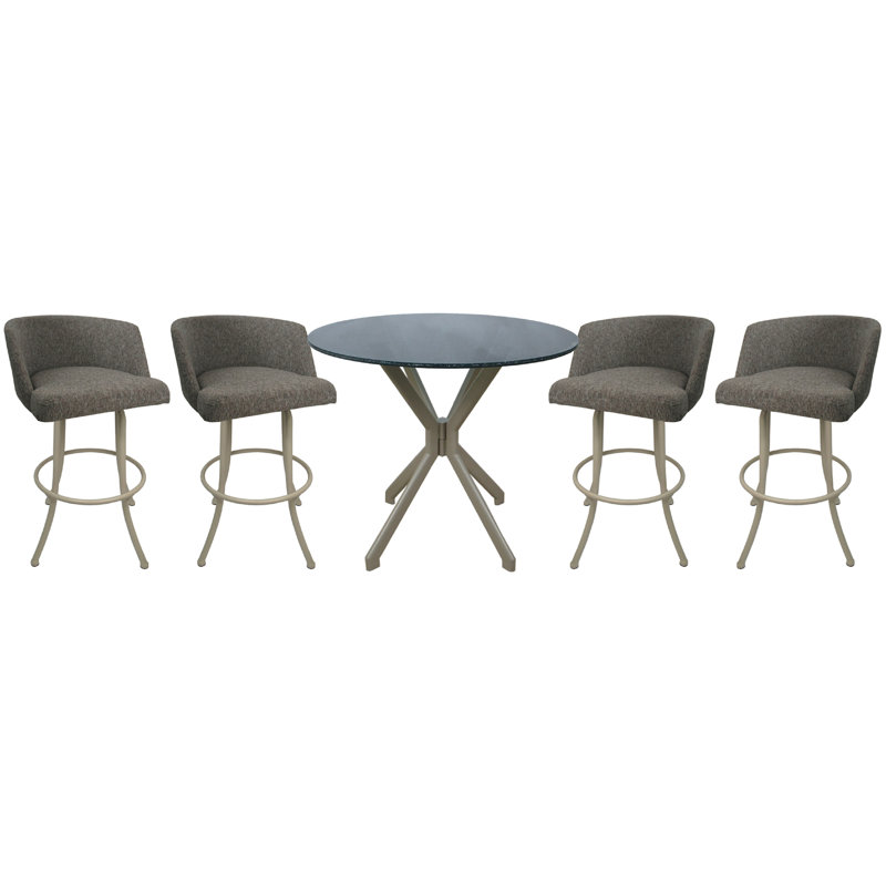 Ensemble repas pour 4 personnes Leister, Beige