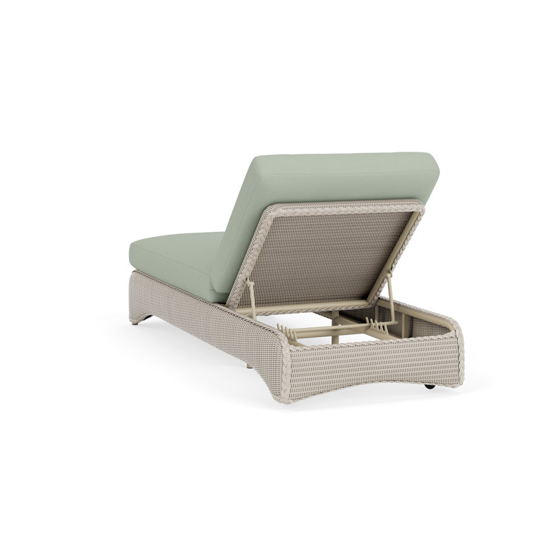 Loom Outdoor Chaise Lounge, Fife Aruba, Linen