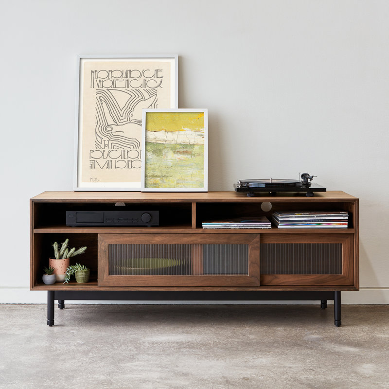 Munro Media Stand, Classic Walnut