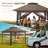 Pop up Patio Gazebo 13 Ft. W x 13 Ft. D Metal Patio-64604173
