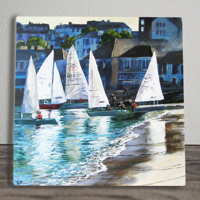 JUDITH YATES Farmhouse Nautical & Beach Wall Decor on Ceramic