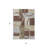 3' X 5' Brown And Ivory Geometric Washable Indoor Outdoor Area Rug