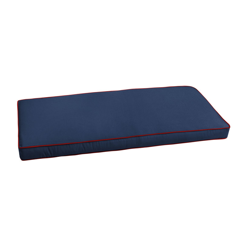 Coussin de banc d'extérieur Sunbrella, H 2 po x l 57 po x P 24 po, Toile bleu marine Sunbrella®