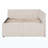 Full Size Upholstered L-Shaped Upholstered Daybed With Twinsize Pop Up Trundle And USB Ports, Beige-302379846