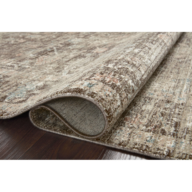 Magnolia Home By Joanna Gaines X Loloi Millie Charcoal / Dove Area Rug, Round 7'10"