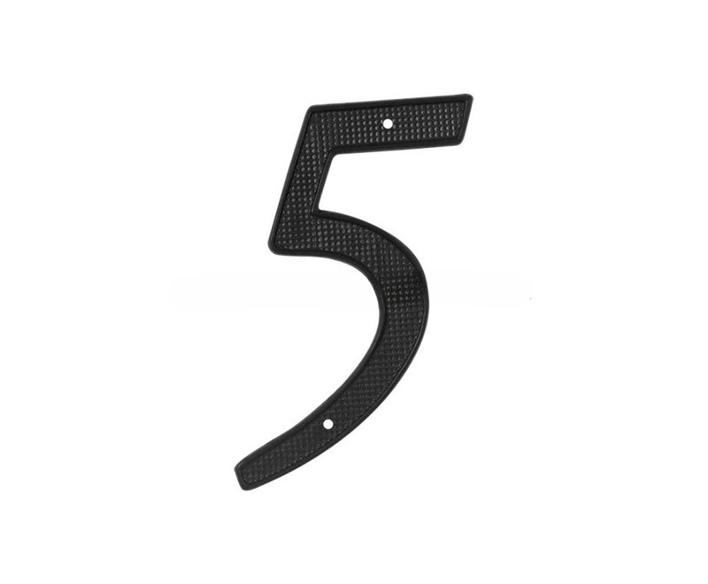 Deltana RNZ4-5 4" Numbers Zinc Die-Cast, Black