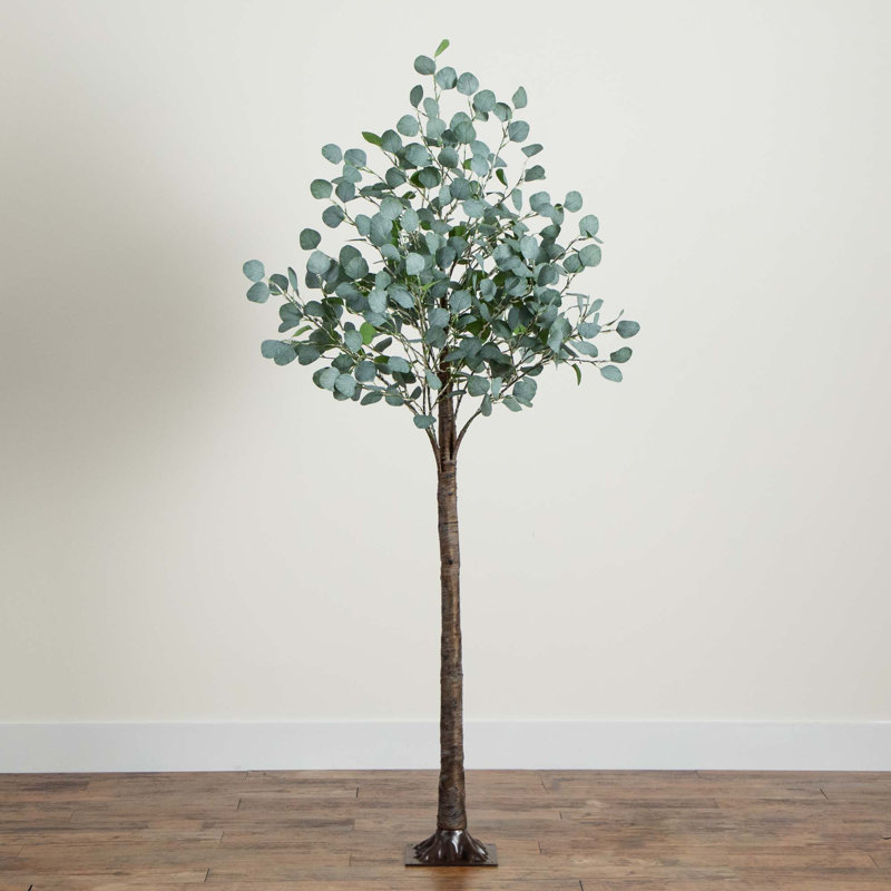 6ft. Lighted Artificial Eucalyptus Tree with 420 Warm White LED Lights