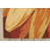 Tapis orange / jaune à motif floral crocheté à la main Colleen