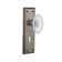 New York Plate with Decorative Keyhole and Crystal Victorian Knob