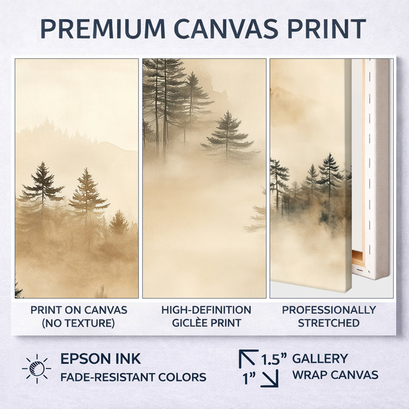 «Sand Forest Veil I - Green Nature», art mural, H 32 po x l 24 po, Toile tendue