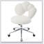 Fauteuil pivotant à 360 ° réglable en hauteur, fauteuil pivotant, tissu en peluche, fauteuil de bureau personnel-877294713