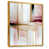 Toile avec cadre flottant or