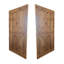 Portes de grange doubles en aulne fini avec ensemble de quincaillerie coulissante en bois-102356073