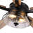 52 In. Modern Matte Black Downrod Mount Ceiling Fan With Light And Remote Control