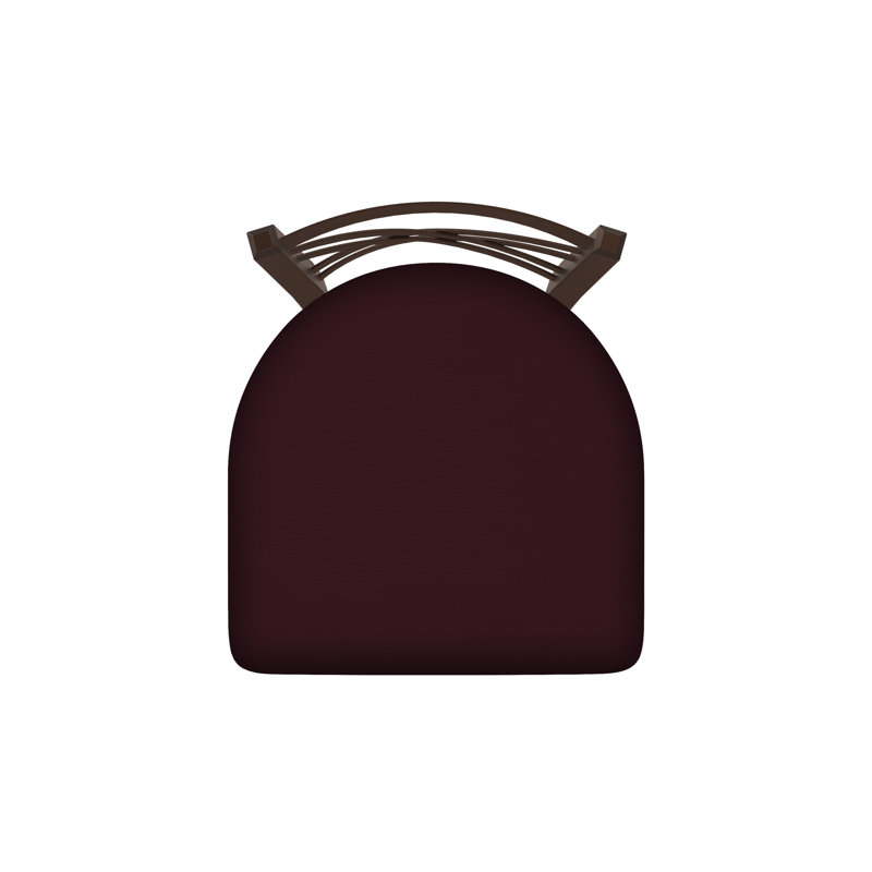 Catalina 18'' H Upholstered Metal Side Chair, Bronze, Vinyl-Canter Bordeaux