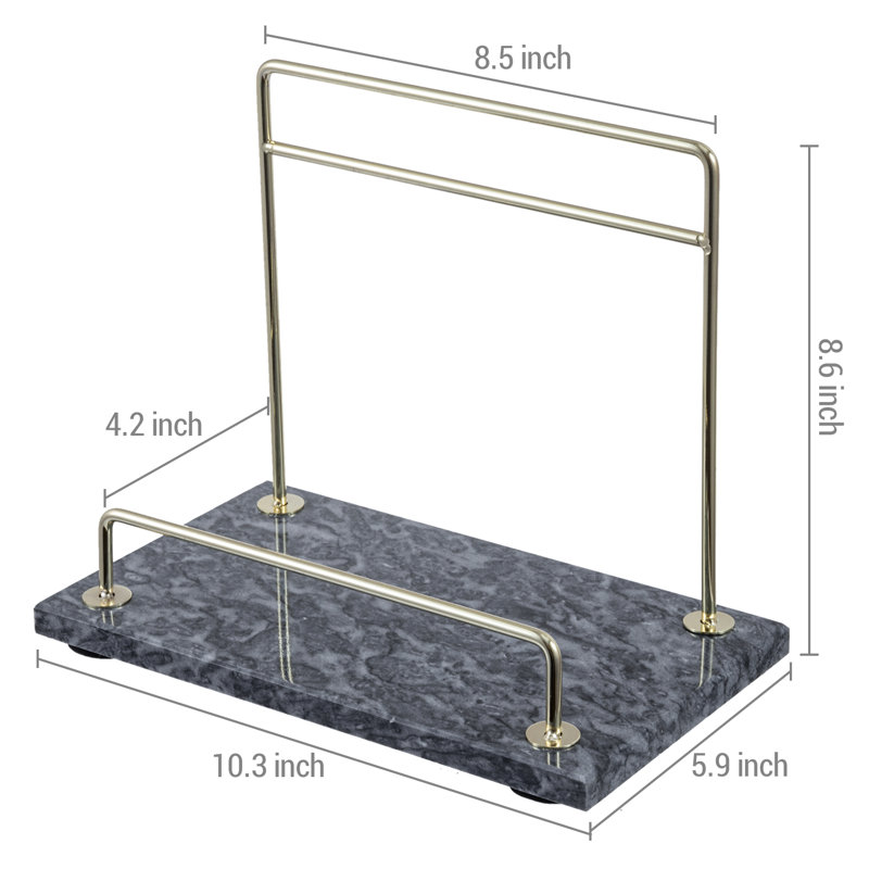 21.8 cm H Marble Book Stand