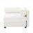 Modular Chenille Corner Sofa With Ergonomic Support - White