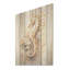 Hippocampe magique beige - Hippocampe, art sur bois de pin naturel-1785391594