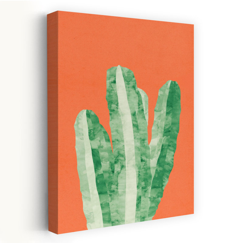 Cactus moderne moderne abstrait, impression d'art mural contemporain, H 36 po x l 24 po