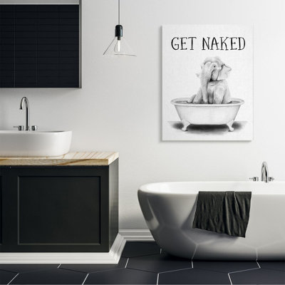 «Elephant Bathroom» par Rachel Nieman - impression d'art graphique