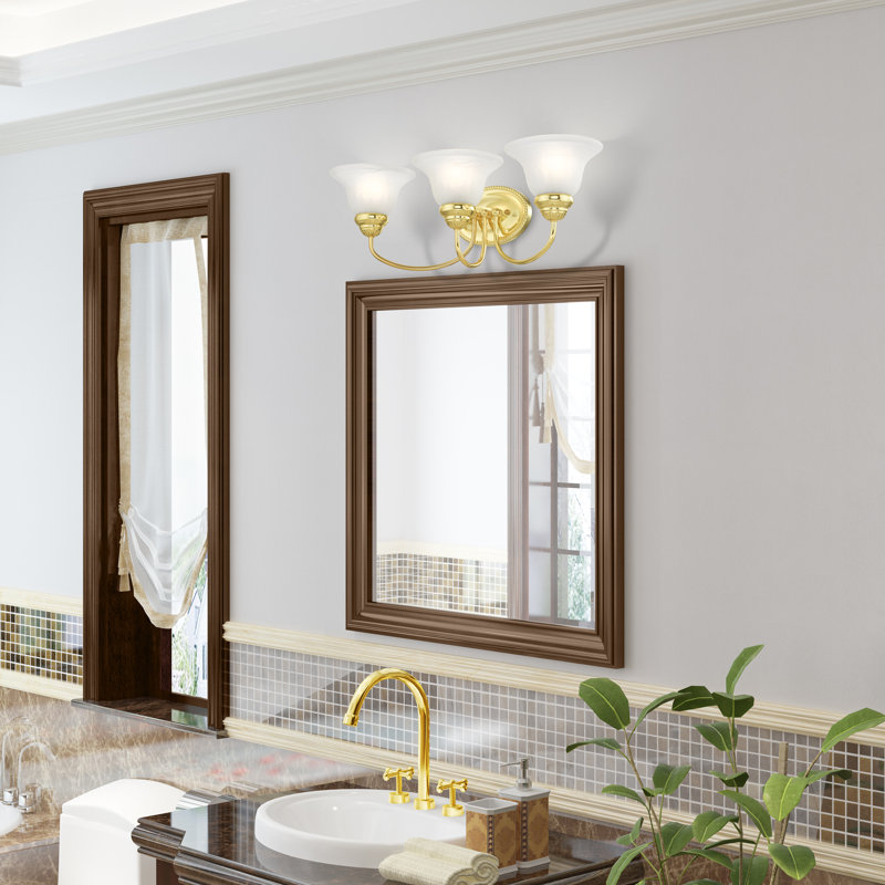 Nicolas 3 - Light Dimmable Vanity Light, Polished Brass